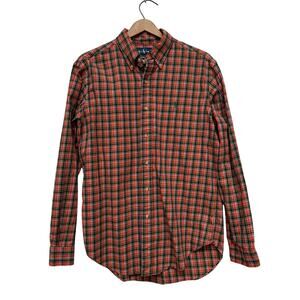 Ralph Lauren Classic Fit Plaid Button-Down Shirt Men’s Medium Long Sleeve